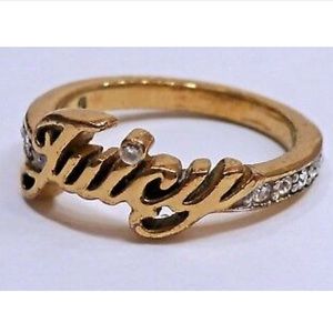 Juicy Couture single band logo ring